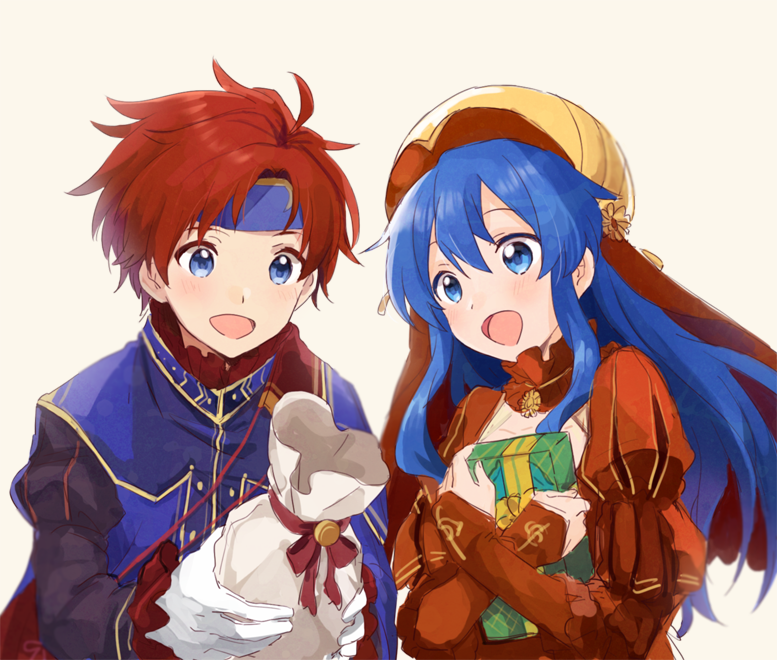 roy and lilina (fire emblem and 2 more) drawn by harukawa_(ifk_e)