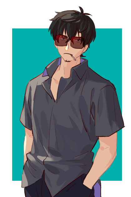nicholas d. wolfwood (trigun and 1 more) drawn by raine_(acke2445)