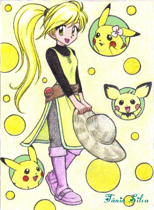 pikachu, pichu, yellow, pika, chuchu, and 1 more (pokemon and 1 more) drawn by chikorita85