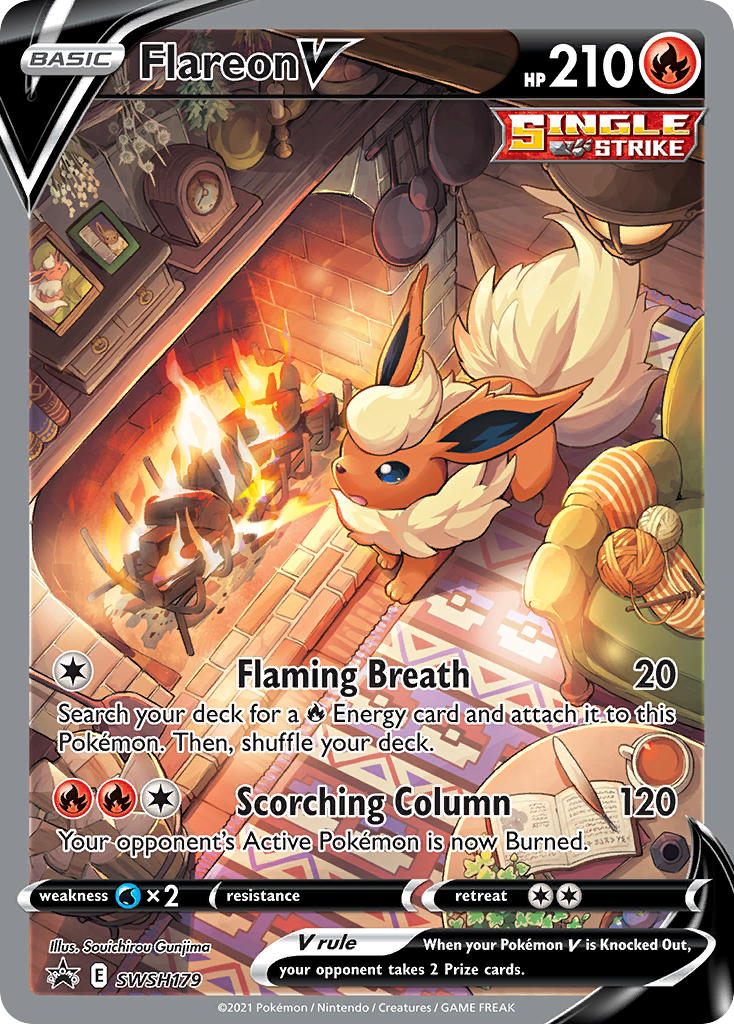 eevee and flareon (pokemon and 1 more) drawn by gunjima_souichirou