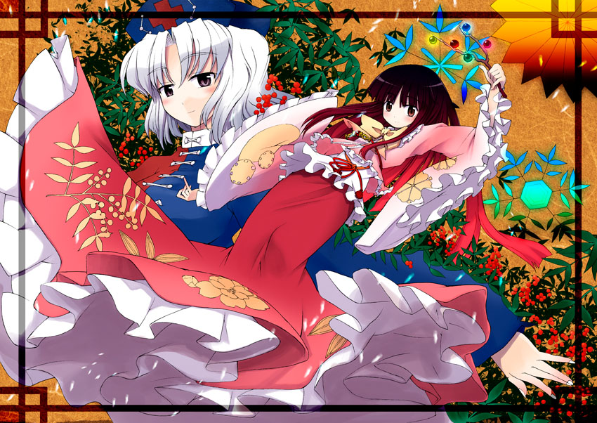 houraisan kaguya and yagokoro eirin (touhou) drawn by mizumoto_tadashi