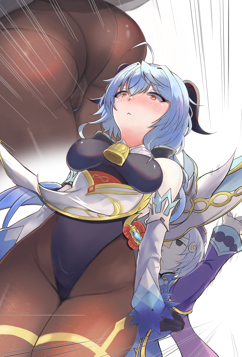 ganyu and qiqi (genshin impact) drawn by hikaru_(galaxy)