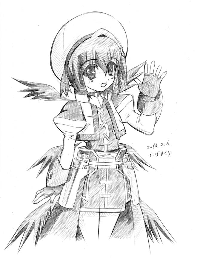 yagami hayate (lyrical nanoha and 3 more) drawn by nigemakuri