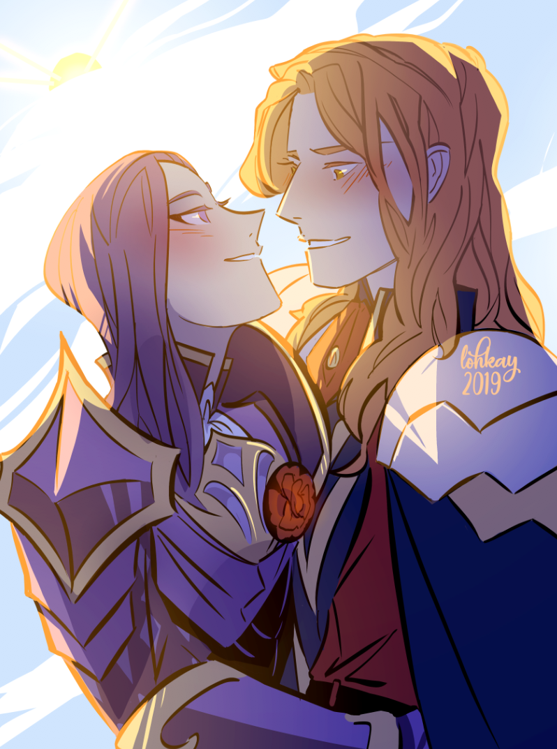 ferdinand von aegir and lorenz hellman gloucester (fire emblem and 1 more) drawn by lohkay