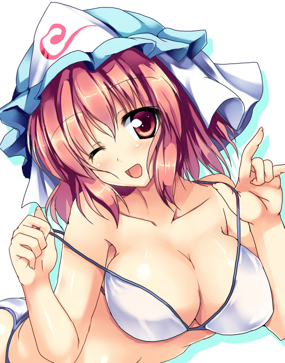 saigyouji yuyuko (touhou) drawn by ryokushiki_(midori-ya)