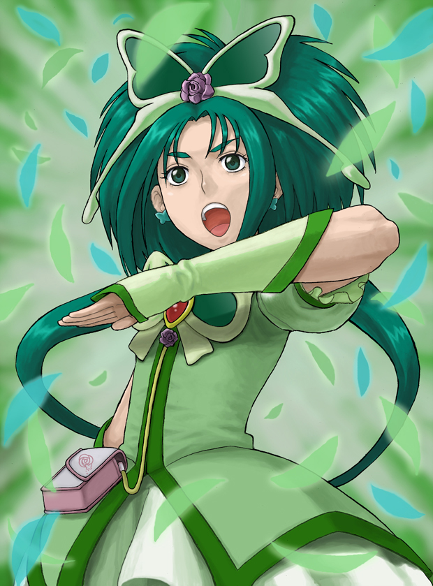 akimoto komachi and cure mint (precure and 1 more) drawn by tawashi_(tawashisan)