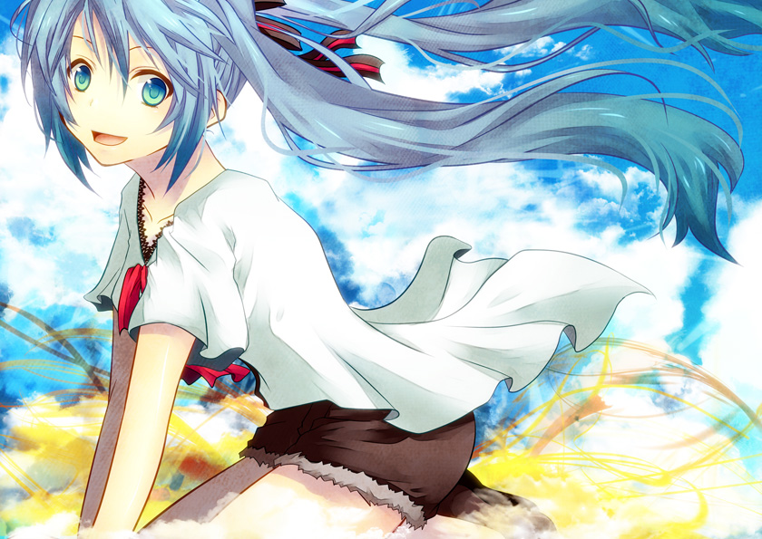 hatsune miku (vocaloid and 3 more) drawn by shiomizu_(swat)