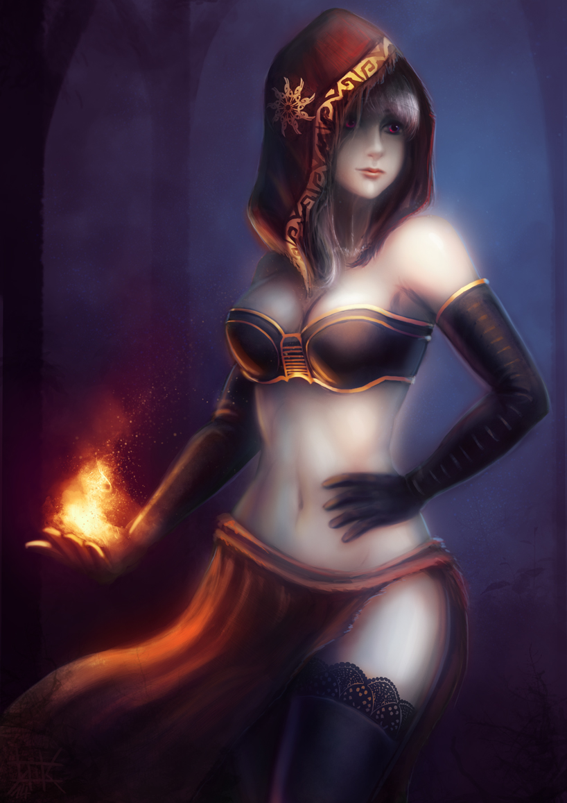 desert sorceress (dark souls and 1 more) drawn by cubehero