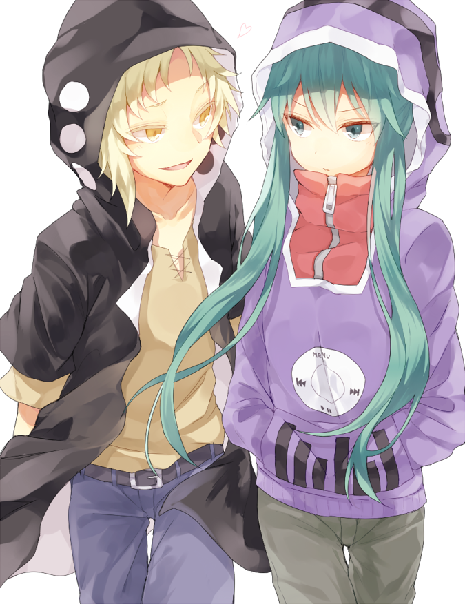 kido tsubomi and kano shuuya (kagerou project) drawn by aina617