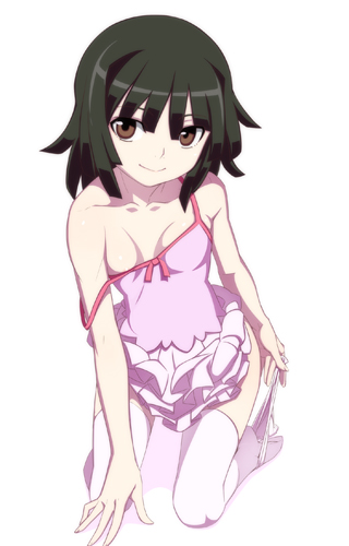 sengoku nadeko (monogatari and 1 more) drawn by caryo and nanashino