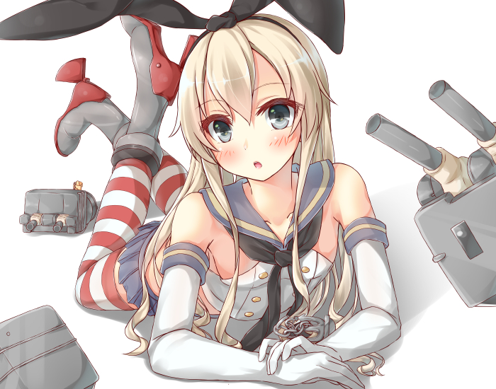 shimakaze and rensouhou-chan (kantai collection) drawn by hypertan