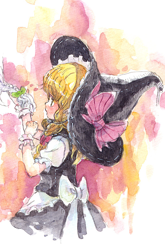 kirisame marisa and izayoi sakuya (touhou) drawn by gogo/tad
