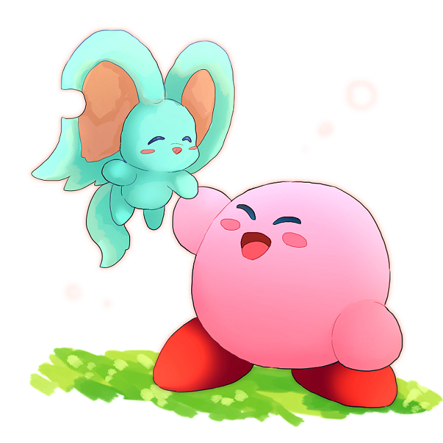 kirby and elfilin (kirby and 1 more) drawn by chiimako