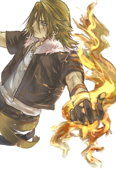 squall leonhart (final fantasy and 2 more) drawn by hinokami