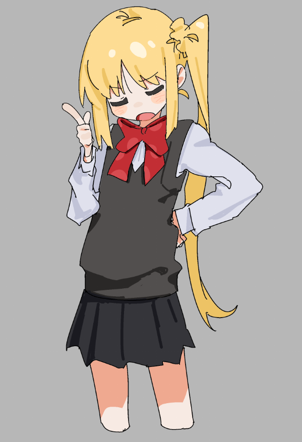 ijichi nijika (bocchi the rock!) drawn by kurobeko_(kur0bek0)