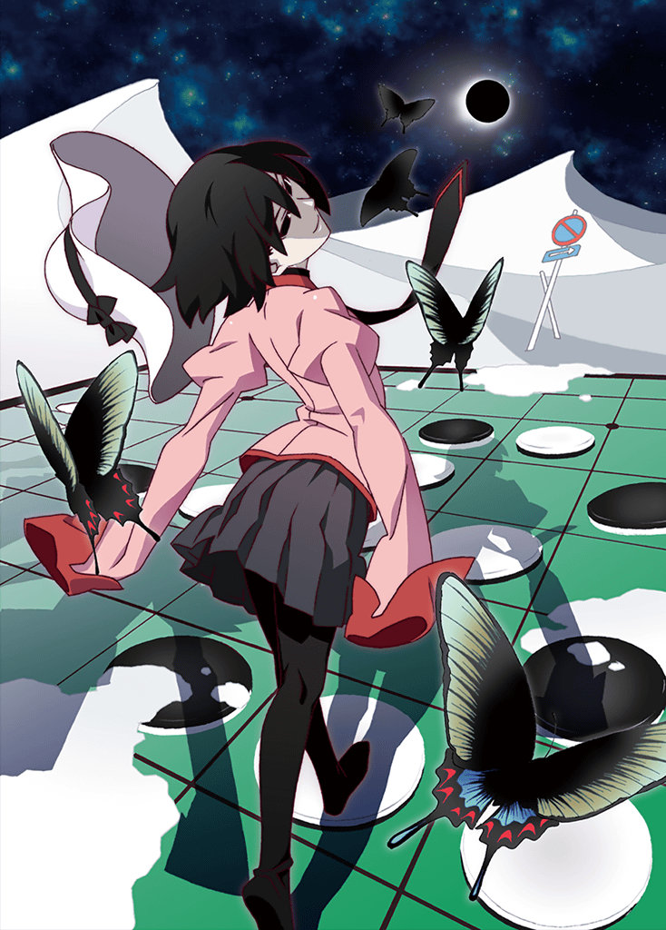 oshino ougi and the darkness (monogatari and 2 more) drawn by watanabe_akio