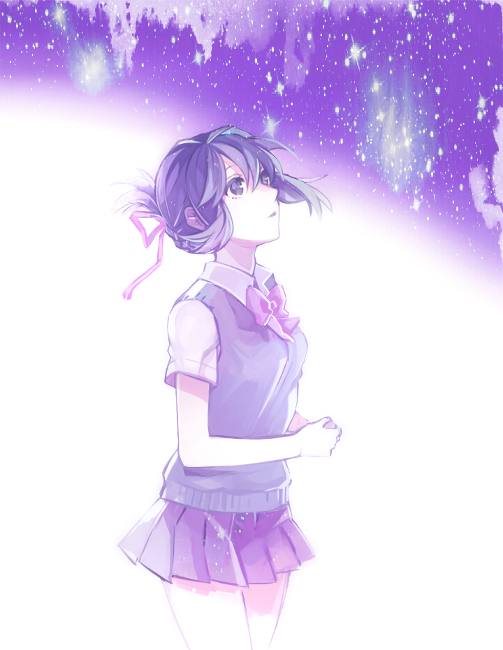 miyamizu mitsuha (kimi no na wa.) drawn by uehara_(dormmmmir_)