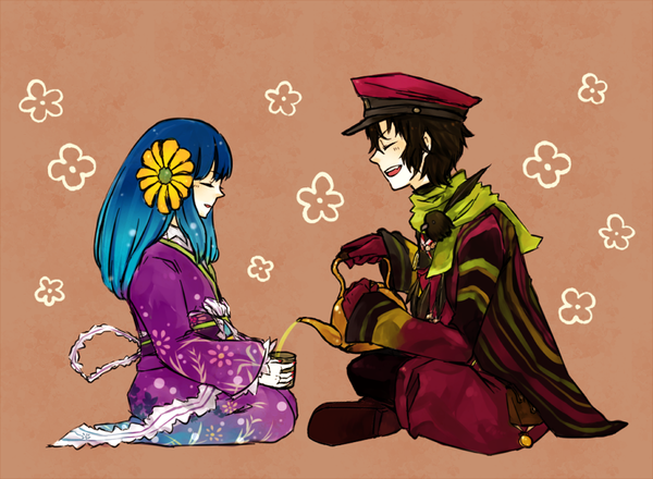 crow and chiyo (fragile: sayonara tsuki no haikyo) drawn by pouch_(pixiv_891763)