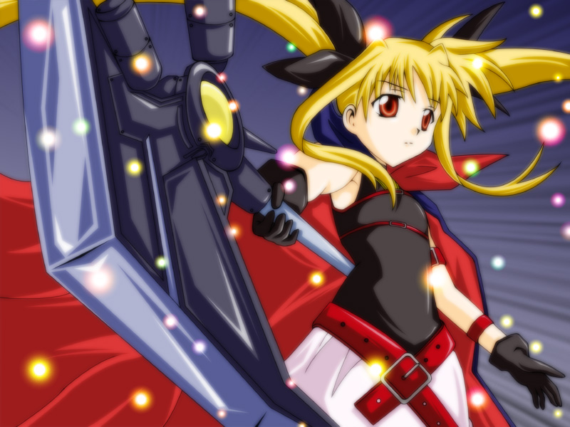 fate testarossa and bardiche (lyrical nanoha and 1 more)