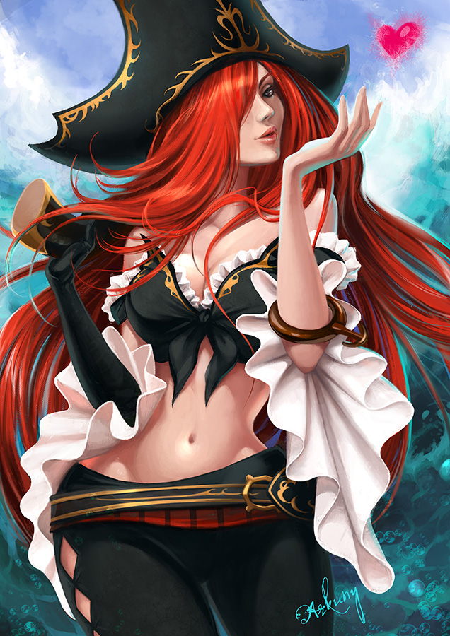 miss fortune (league of legends) drawn by arkuny