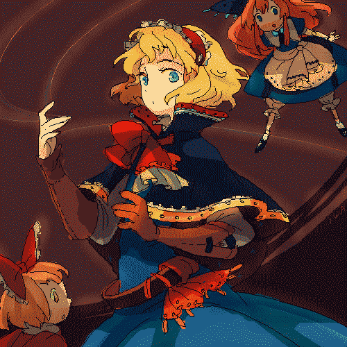 alice margatroid, shanghai doll, and hourai doll (touhou) drawn by iwamoto_zerogo
