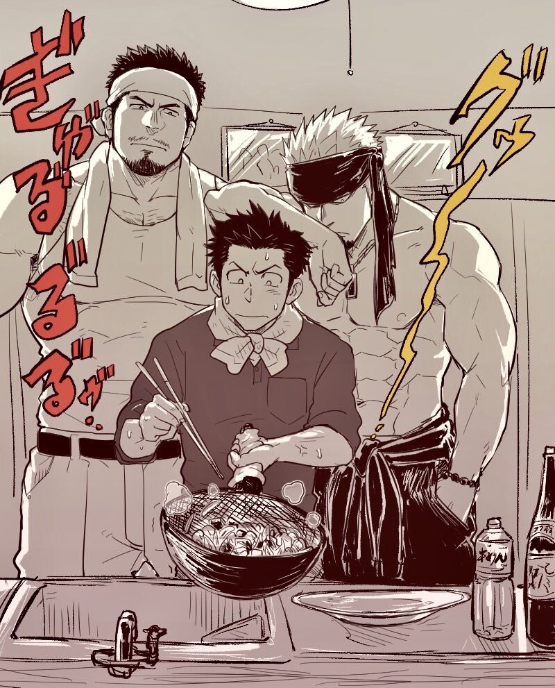ryutaro and torajiro (original) drawn by chun_(luxtan)