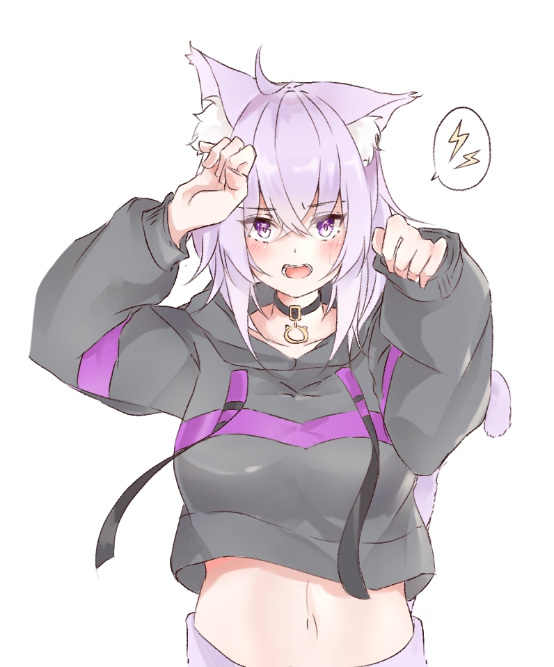 nekomata okayu (hololive) drawn by techi_(siro-white_0803)