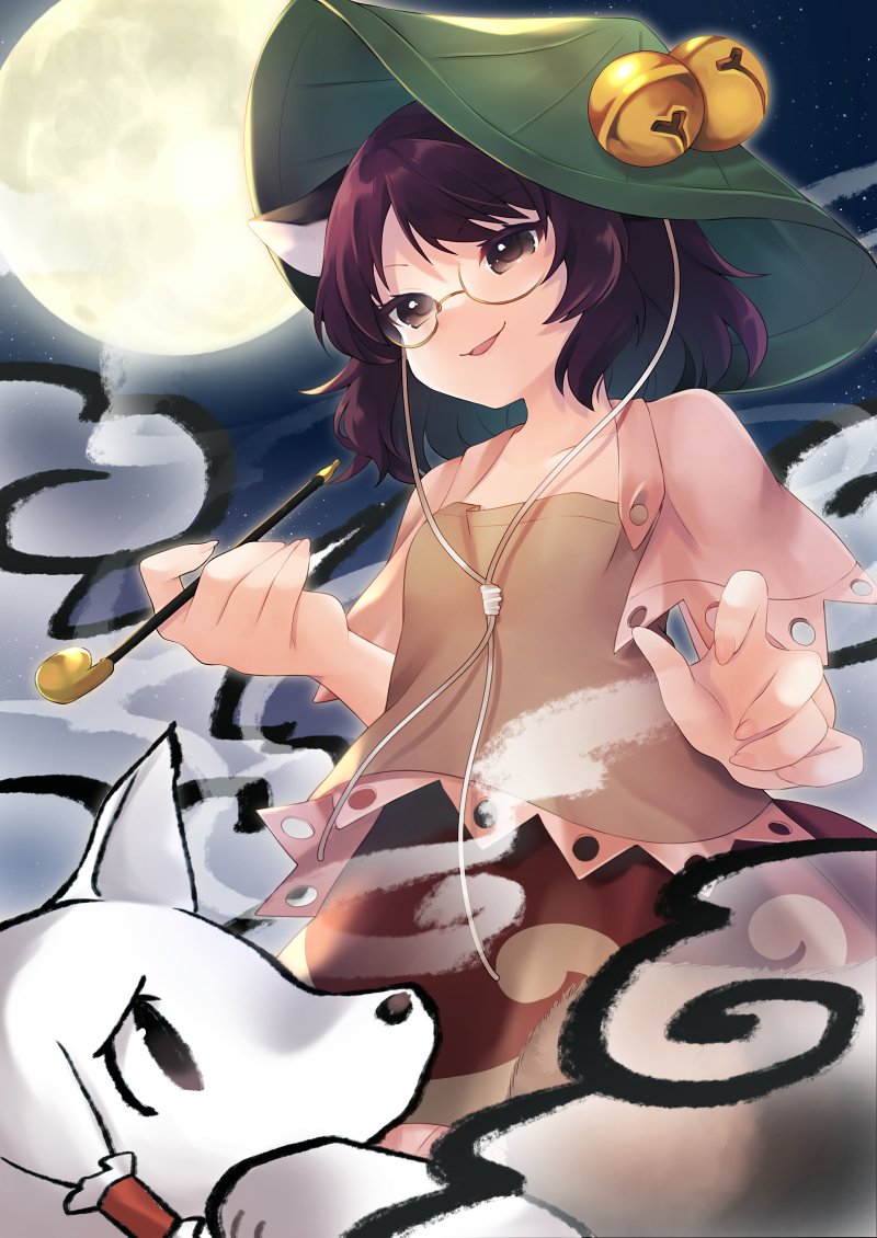 hakurei reimu and futatsuiwa mamizou (touhou) drawn by sen1986