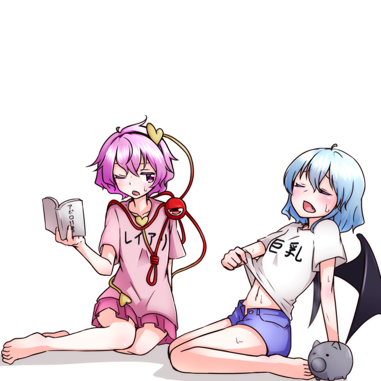 remilia scarlet and komeiji satori (touhou) drawn by kameyan