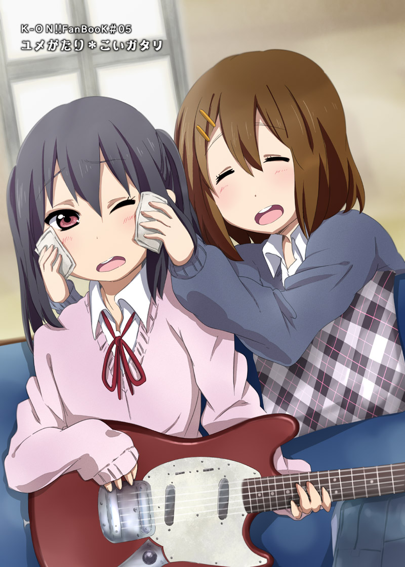 nakano azusa and hirasawa yui (k-on!) drawn by nukunuku