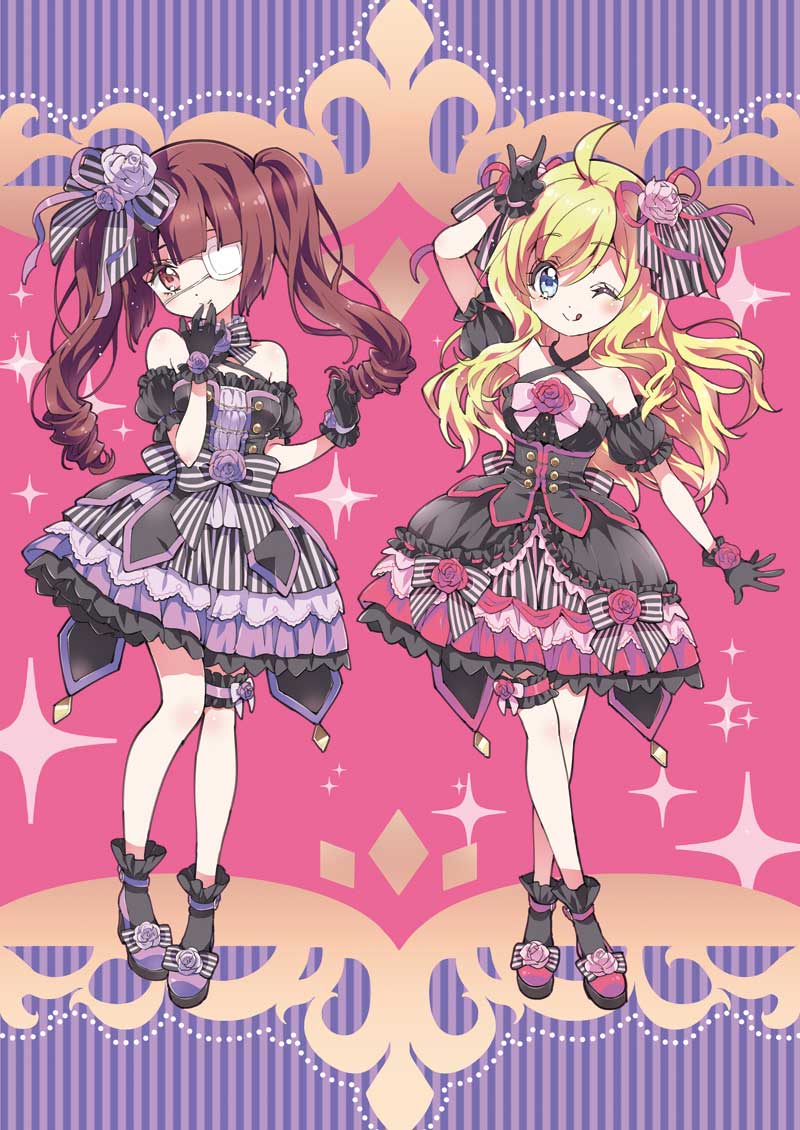 jashin-chan and hanazono yurine (jashin-chan dropkick) drawn by yukiwo