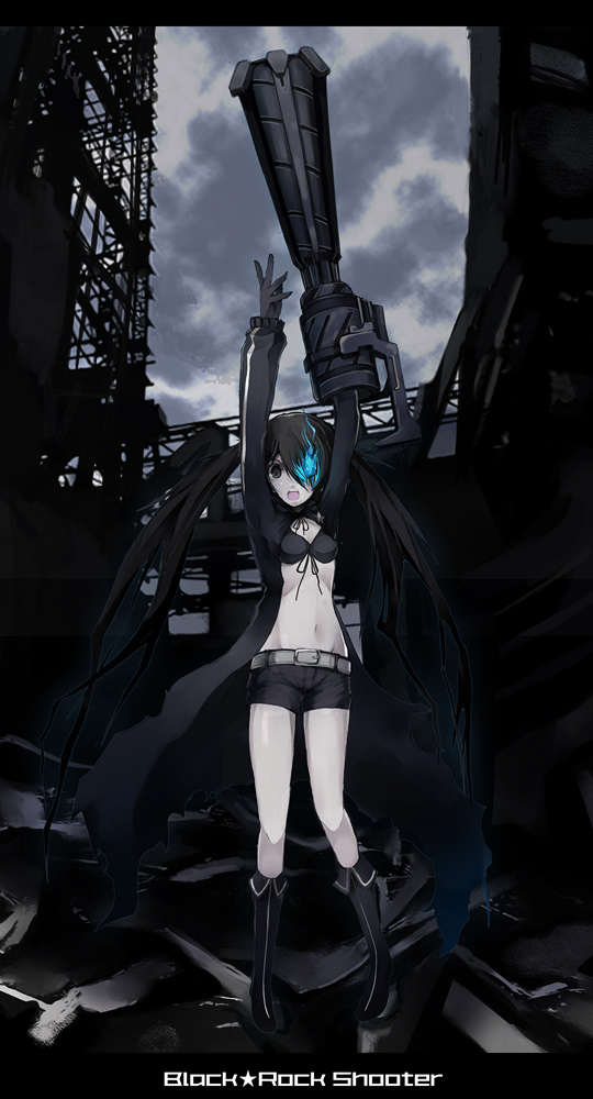 black rock shooter (black rock shooter) drawn by pos_(shiratama-ya)