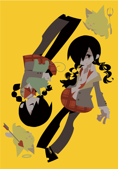 kurai yonaka and defect mogeko (funamusea and 1 more) drawn by kaku_sugar