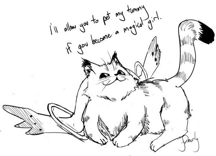 kyubey and tonnura (mahou shoujo madoka magica and 1 more) drawn by formerly