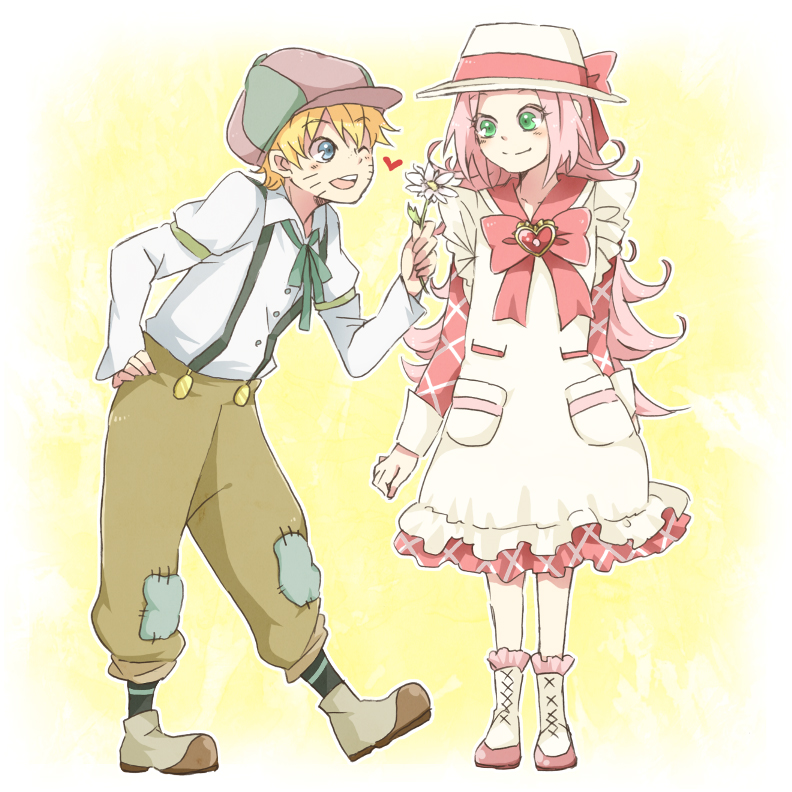 uzumaki naruto, hanami kotoha, and nadja applefield (precure and 3 more)