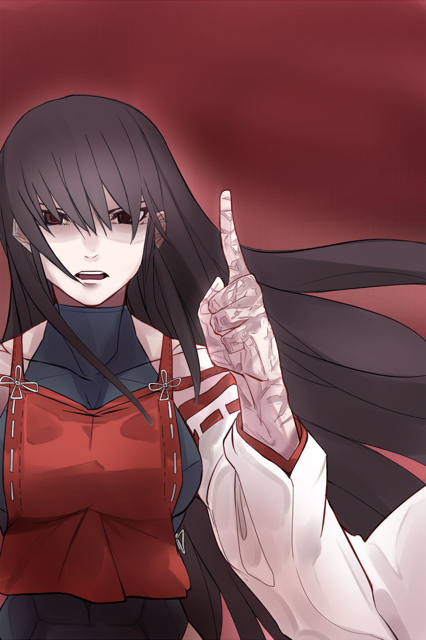 sendai hakurei no miko (original and 2 more) drawn by mochi_suki