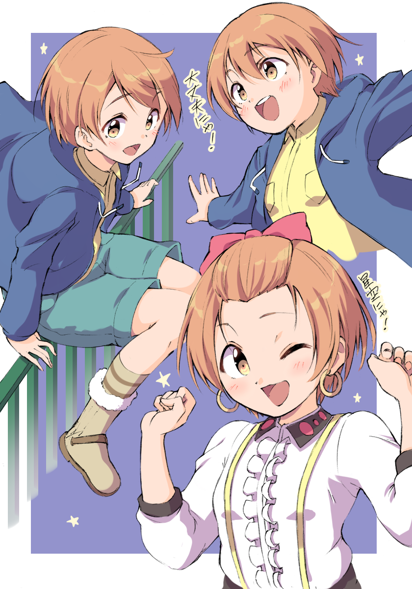 hoshizora rin (love live! and 2 more) drawn by sen_(sen0910)