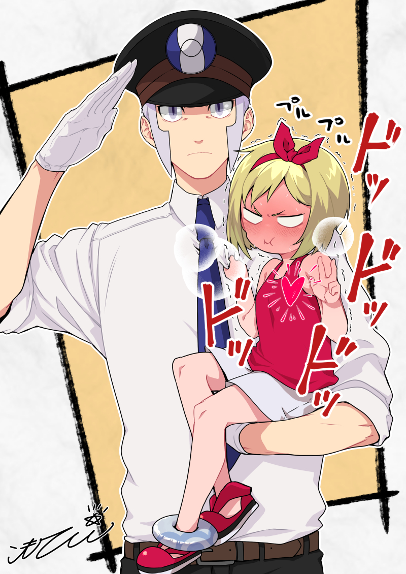 irida and ingo (pokemon and 1 more) drawn by komoten_(yuigadokusontei)