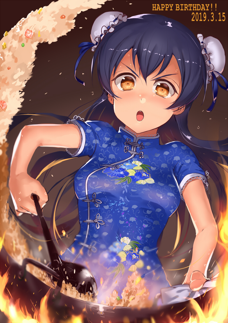 sonoda umi (love live! and 2 more) drawn by jyon