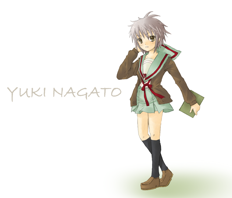 nagato yuki (suzumiya haruhi no yuuutsu) drawn by jhonwalker