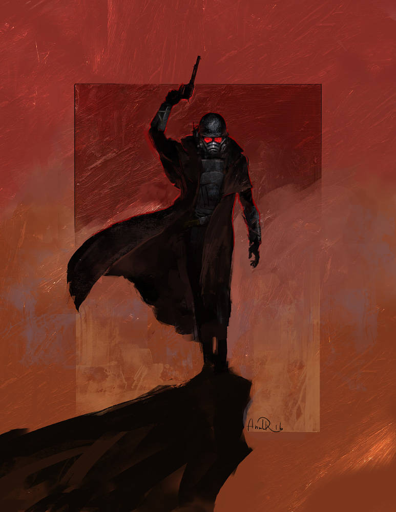 ncr veteran ranger (fallout and 1 more) drawn by artofanndr