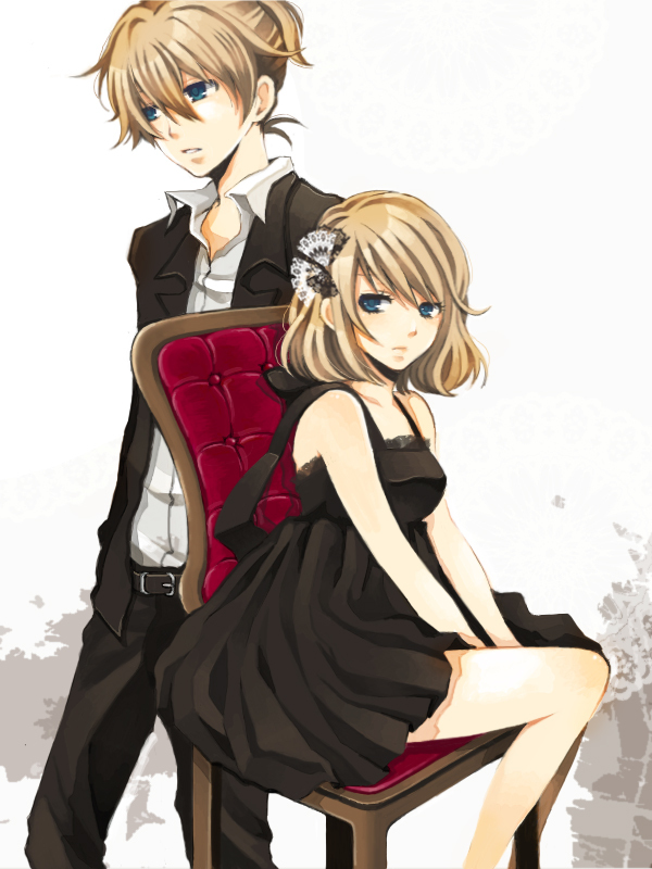 kagamine rin and kagamine len (vocaloid) drawn by rinko_(41r)