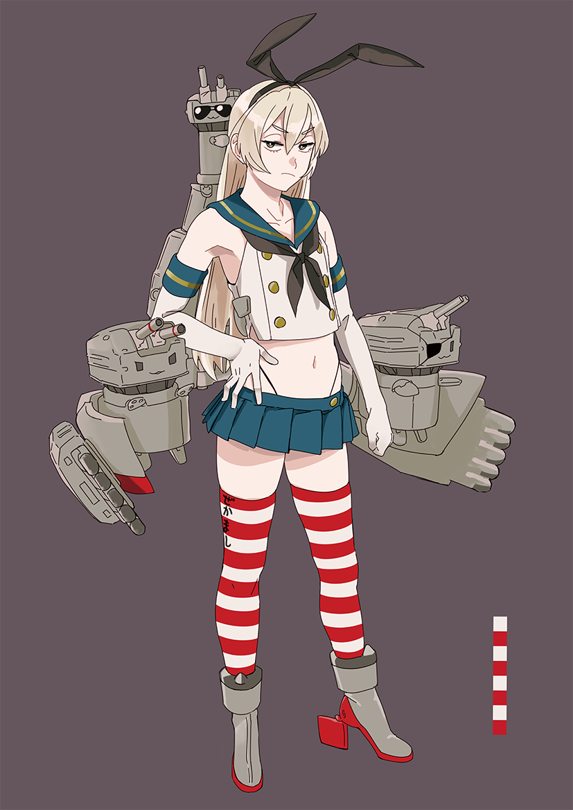 shimakaze and rensouhou-chan (kantai collection) drawn by ojipon