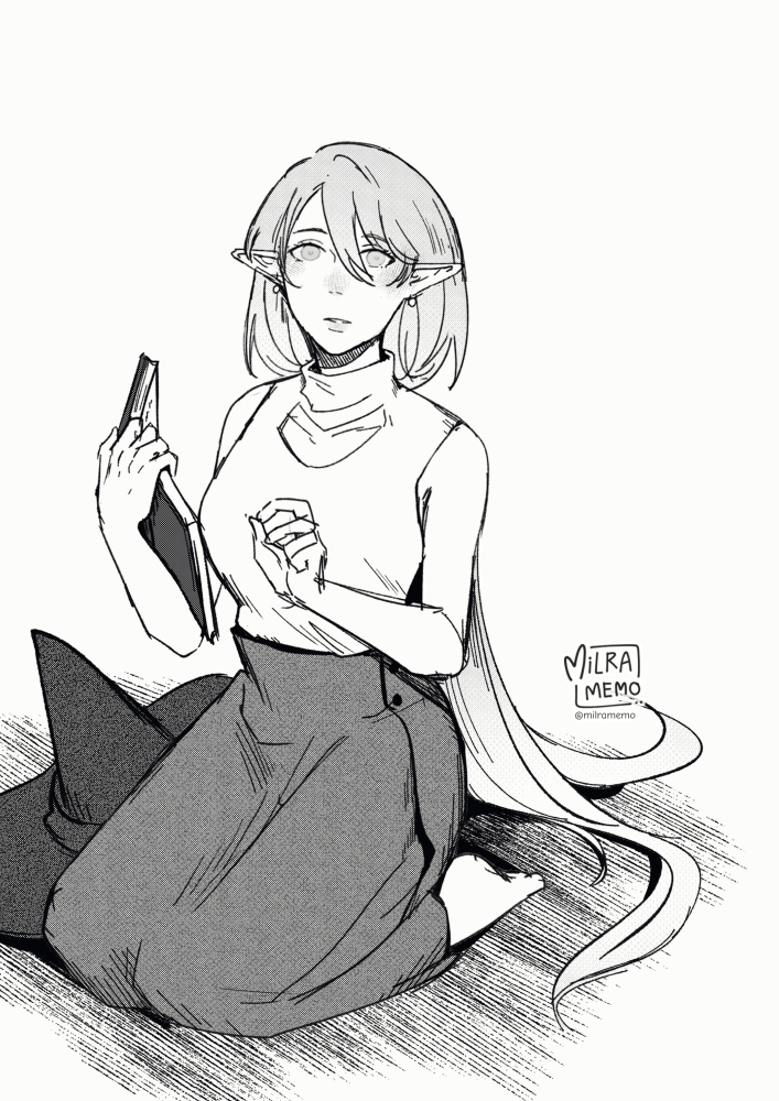 nelyne (original and 1 more) drawn by milramemo