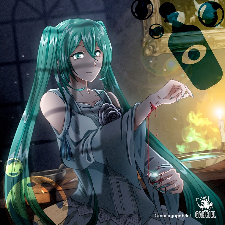 hatsune miku and margarita blankenheim (vocaloid and 3 more) drawn by mario_gagabriel