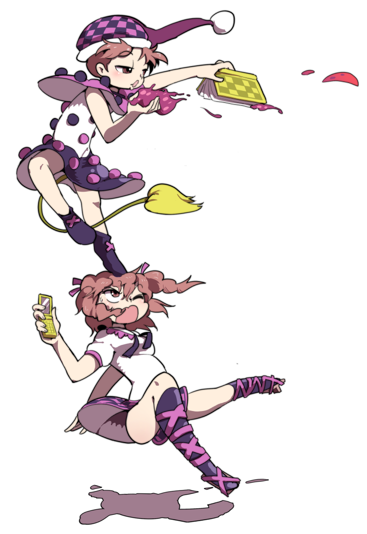 himekaidou hatate and doremy sweet (touhou) drawn by moyazou_(kitaguni_moyashi_seizoujo)