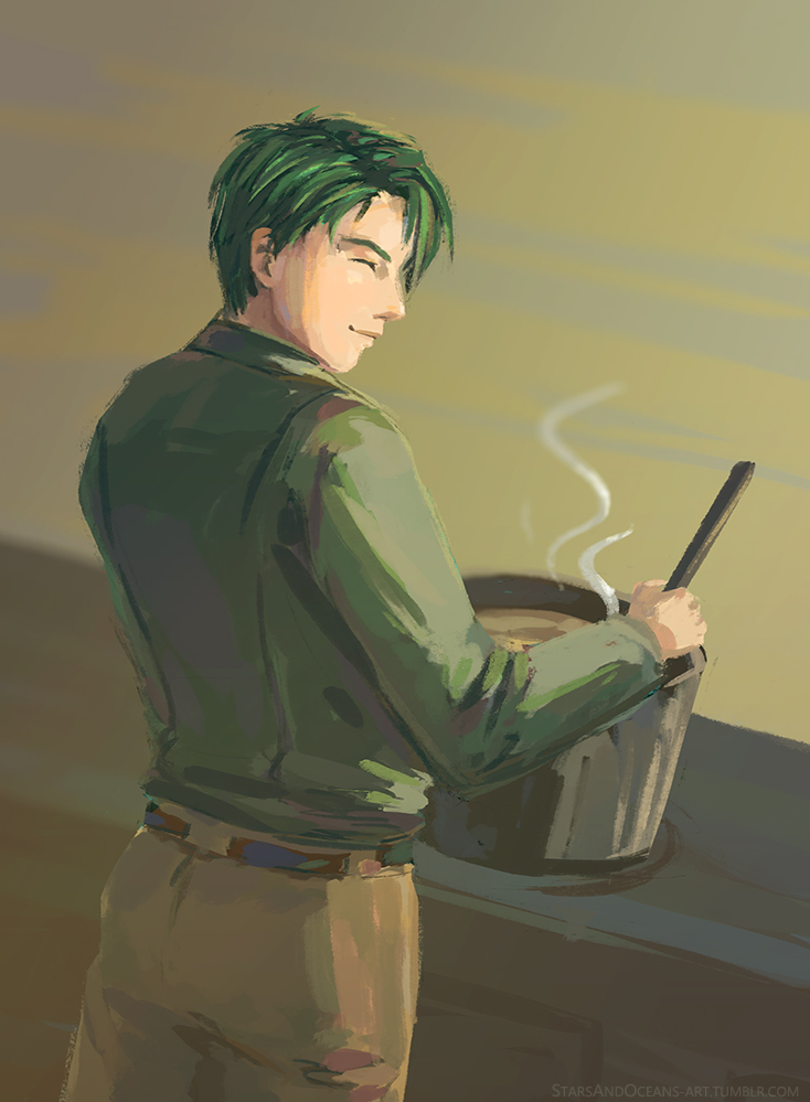 oscar (fire emblem and 2 more) drawn by starsandoceans