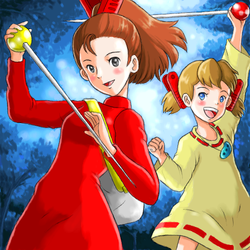 arrietty and josette (karigurashi no arrietty and 1 more) drawn by mimige625