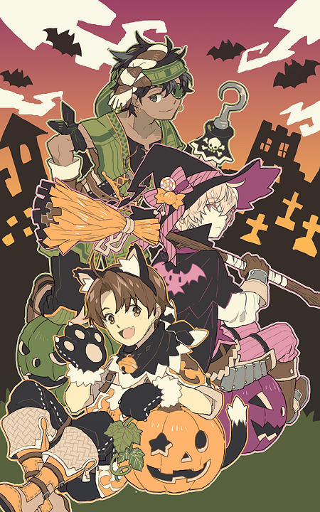 tobin, gray, and kliff (fire emblem and 2 more) drawn by inoue_(hiryu)