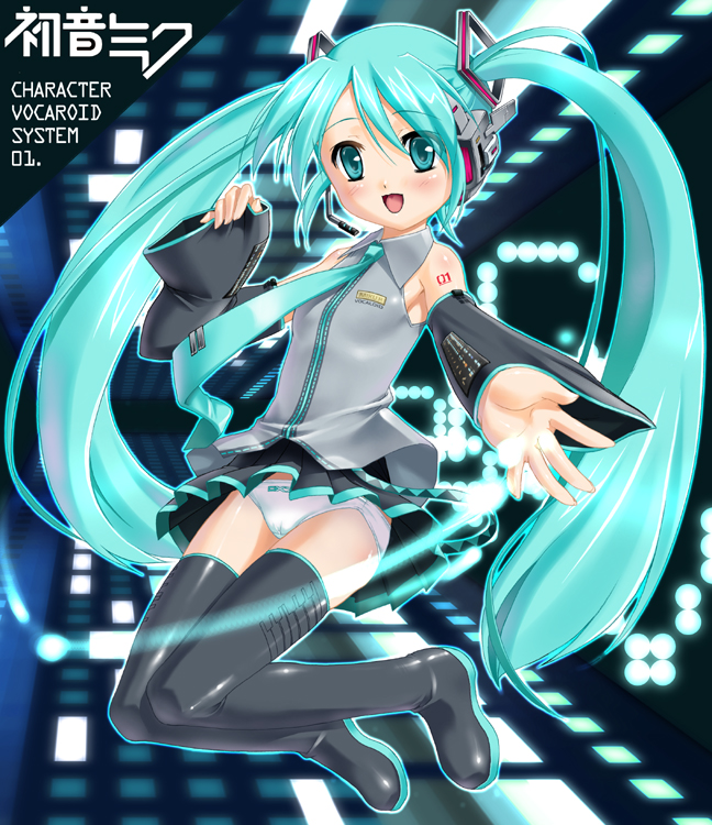 hatsune miku (vocaloid) drawn by studio_rakkyou and takase_yuu